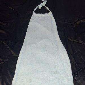 Mint green backless dress